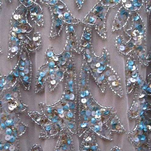 Mac Duggal 5689 Womens Embellished Cut Out Lace Up Cap Sleeve Gown