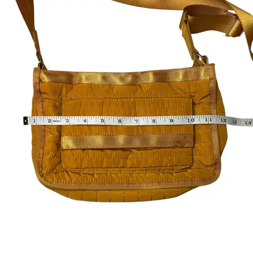 Orange & Gold Over the Shoulder Bag – Front & Back Pockets – Medium Tote Purse