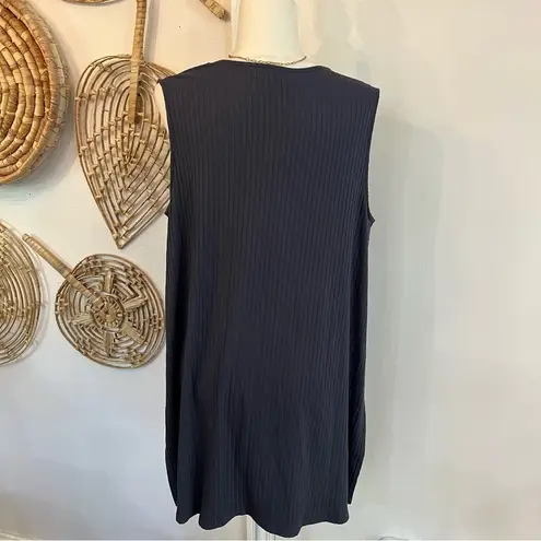 J. Jill Wearever Collection Black Sleeveless Navy Dress Midi Layering Summer XLP Size undefined