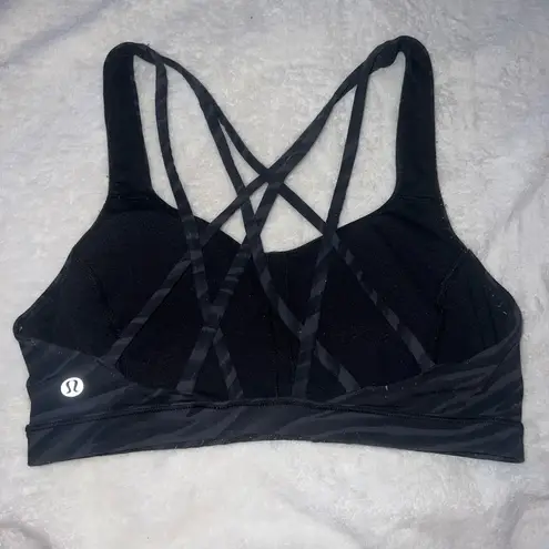 Lululemon  free to be zebra bra