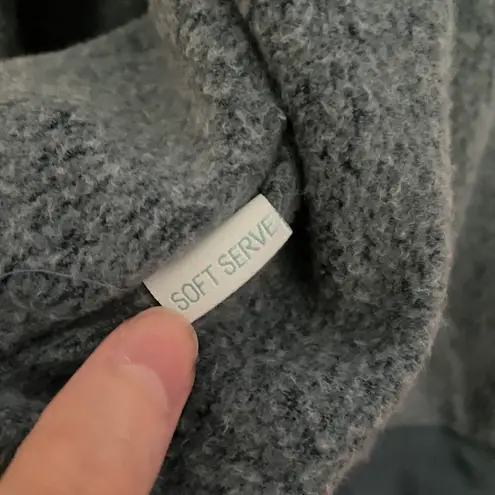 Soft Serve Cloud Cotton Hoodie in Shark Steel Blue Size Large