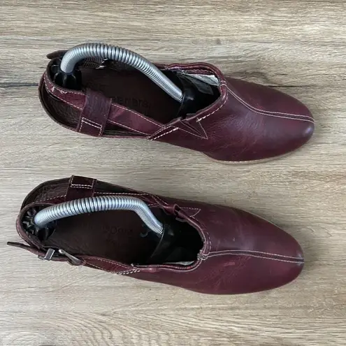Timberland  Earthkeepers Rudston 19692M Slingback Heeled Clogs Size 9.5 Maroon - Image 2