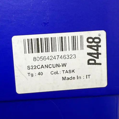 P448 Cancun Sneakers Metallic Silver Leather Low Top Casual Shoes Size 40