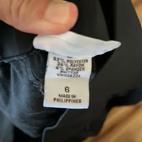 Liz Lange Maternity Lightweight Black Pants Stretchy Waist Womens 6