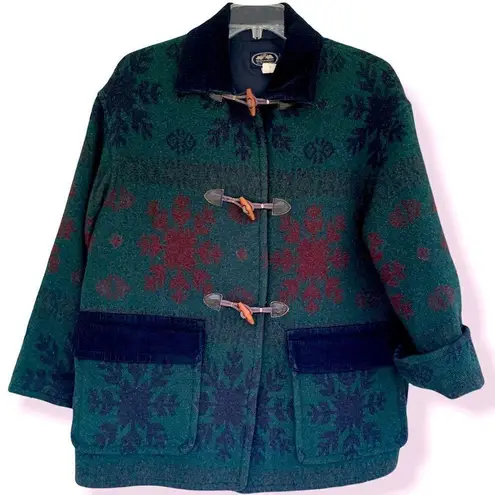 British Khaki Vintage by Robert Lighton duffel style wool blend coat, green