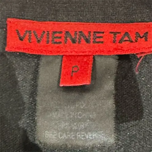 Vivienne Tam Black Ruffled Sleeve Polo Dress SP Dark Academia Goth Whimsigoth