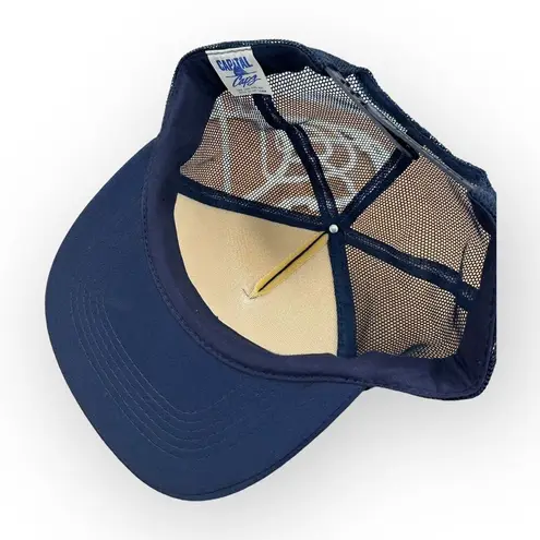 TOD Motor Sales American Flag Logo Trucker Hat Blue Mesh Snapback Unisex