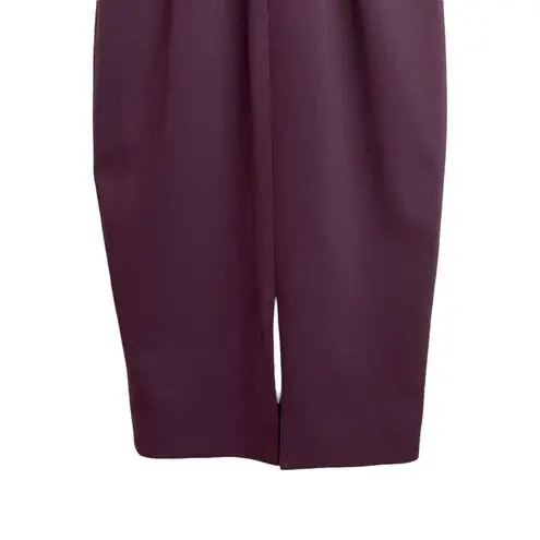 Dress the Population Lyla Purple Burgundy Plunging Sleeveless Bodycon Dress