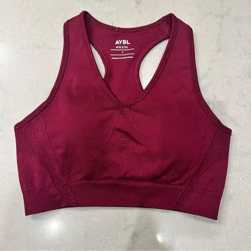 AYBL Balance V2 Seamless Sports Bra Maroon Size Small