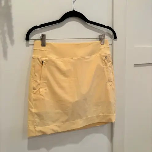 Athleta  Womens Athletic Skort Built in Shorts Orange Pastel Color Size 2 - Image 6