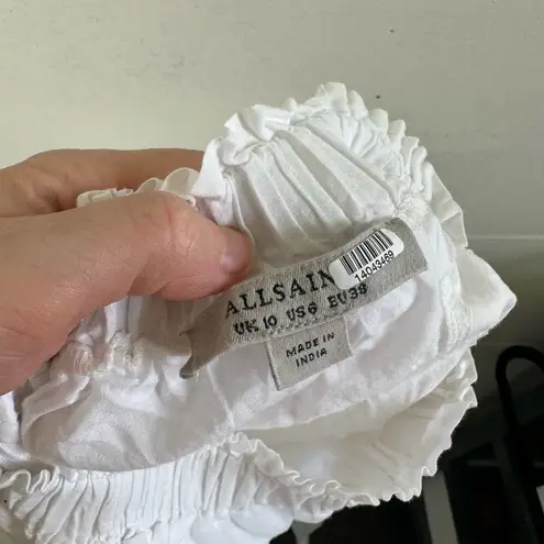 ALLSAINTS Women’s White 6 Prim Broderie Dress