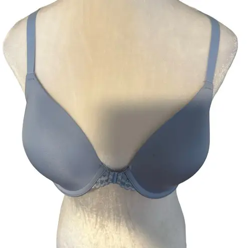 Maidenform One Fab Fit Everyday Full Coverage Racerback Bra Front Closure Baby Blue 36B