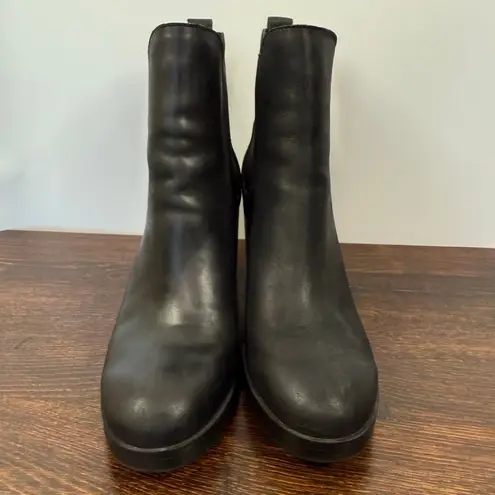 Crown Vintage Women’s after hours Chelsea black leather ankle chunky sole boot s Size 8.5