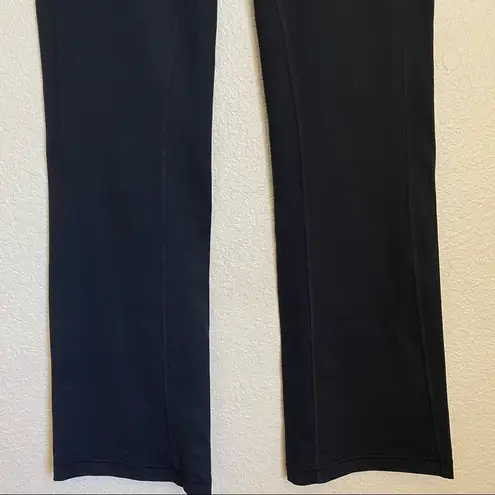 prAna  Black Flare Leg Yoga Pants Leggings size small black wide leg