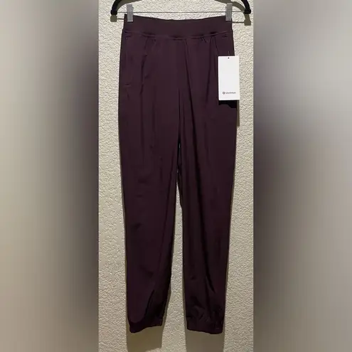Lululemon  NWT Adapted State Perforated High Rise Joggers Goodnight Plum Size 4 - Image 7