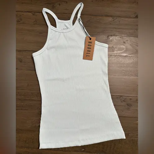Nobull NWT Ribbed Halter Tank - Small - Crystal Blue