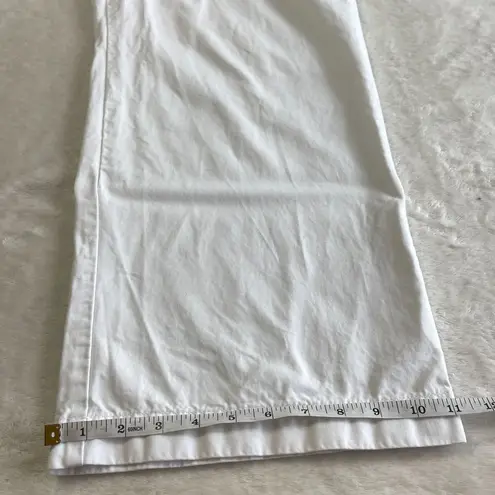 Gap Outlet Straight Leg Chino Pants Womens Size 20 White Flat Front High Rise