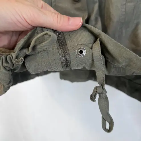 Becool Army Green Utility Zip Up Casual Neutral Shirt Jacket Size Small Classic