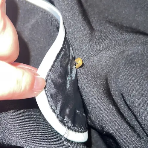 Harvé Benard Vintage Harve Benard Black Trench Jack with White Accents Size 14