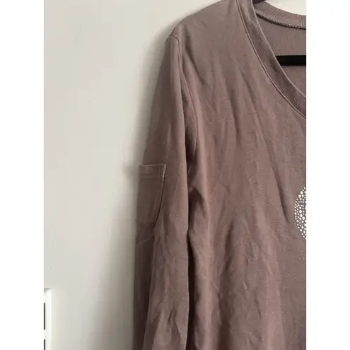 Fresh Produce Vintage Y2K V Neck Top LARGE Beach Boho Sand Dollar Coastal