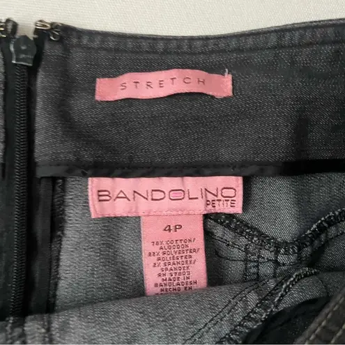 Bandolino Dark Gray Stretchy Petite Pencil Skirt Size 4P