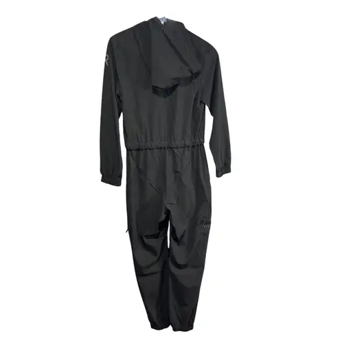 Black Biodegradable BioRomper W/ Zippered Pockets & Hood Size Small DH11