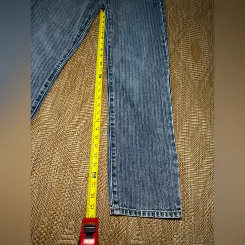 Sincerely Jules Striped 90's Straight Denim Jeans,Medium Wash,Women's Size 5/27