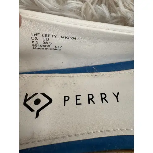 RARE Katy Perry Women's Blue Shark Flats Size 8.5 Novelty Fun Low Heel Shoes