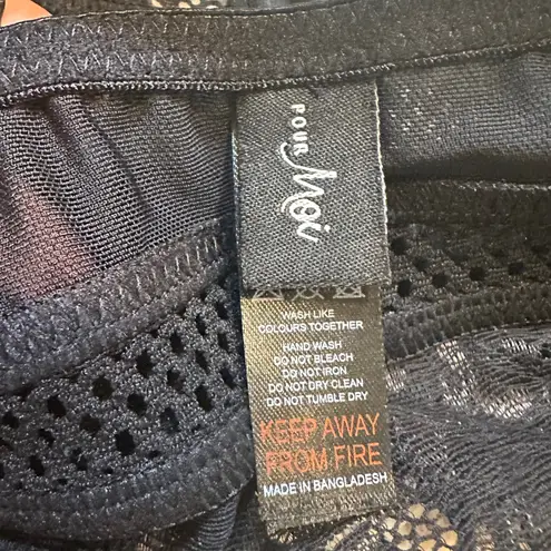 NEW Pour Moi Front Fastening Bralette sz 34C Black Ooo La La Front Fastening bra