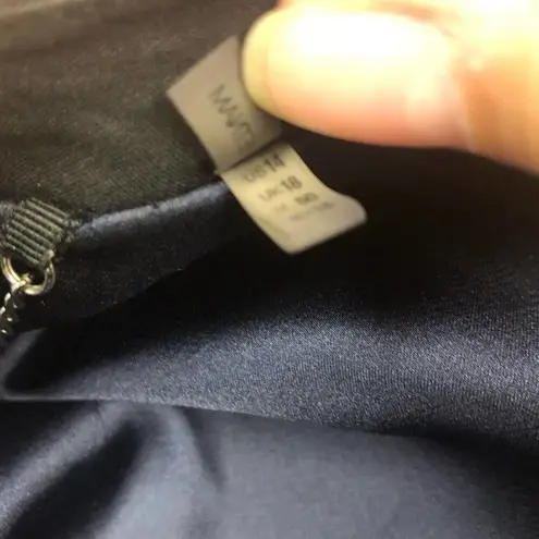 Elie Tahari black Metallic tuxedo blazer size 14