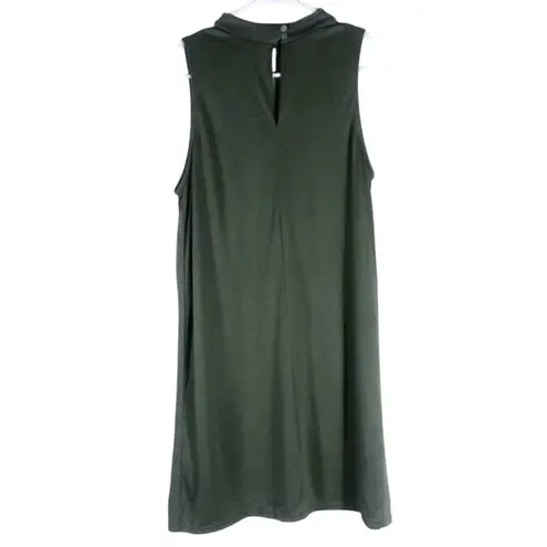 NWT Francesca’s Consuela Mini Dress Womens S Olive Green Choker Shift Minimalist
