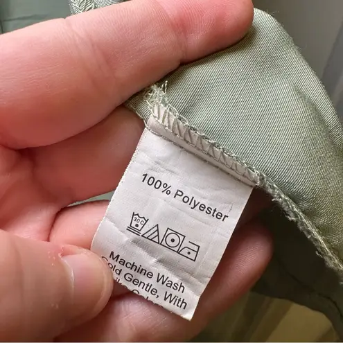 SheIn  Sage Green Sleeveless 1-Button Front Vest Size M