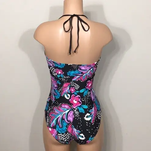 Anne cole floral twist front swimsuit. NWT