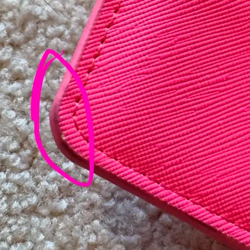 Evereve Neon Pink Card Case Wallet