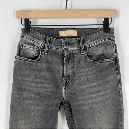 7 For All Mankind  Luxe Vintage Bootcut Tailorless In Courage Frayed Slit Hem 26 - Image 2