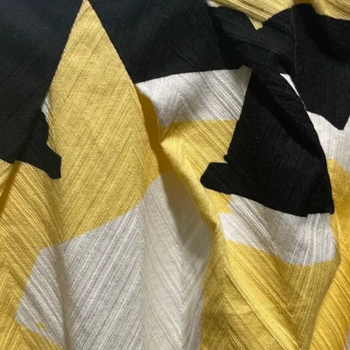 Chetta B SunheeĀ Women's Sheath Dress Midi GeometricāCap Sleeveā Yellow Size 2