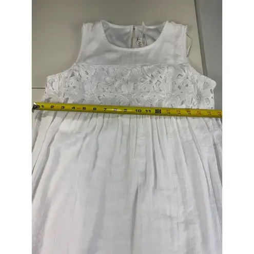 Ny Collection Ny collections white Sleeveless Dress with Floral Lace Detail Summer s