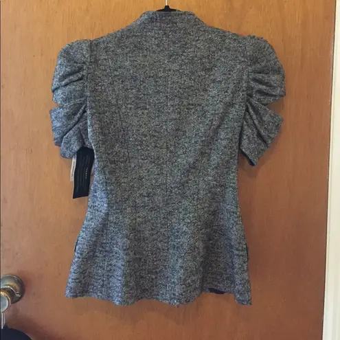 Moschino Cheap and Chic Navy Blue Tweed Blazer