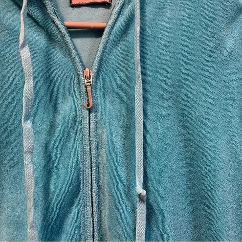 Juicy Couture  Y2K Velour Blue Zip Up