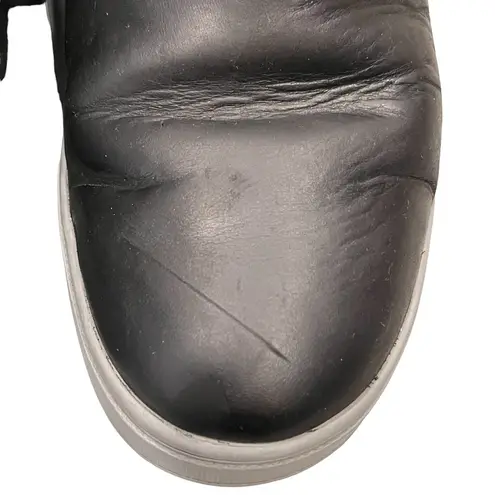 Olukai Pehuea Hulu Black Leather Shearling Booties Sneakers Shoes