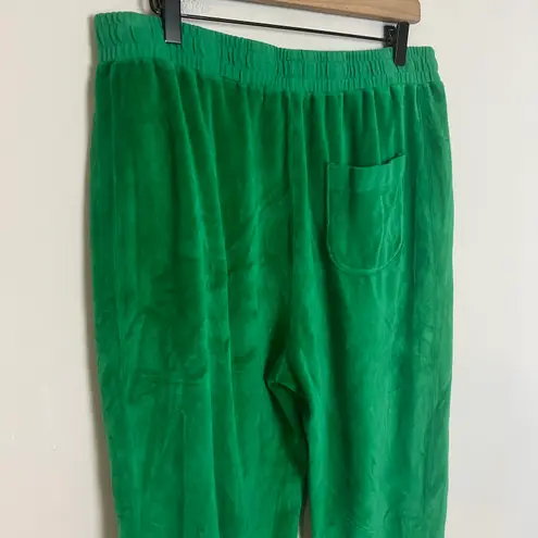 Suzie Kondi NWT - Unisex Track Pants Jelly Bean Green Velour