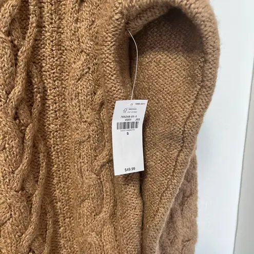 Old Navy NWT  Cable knit  slouchy camel brown sweater sz small