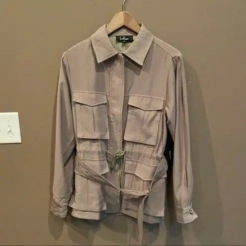 NWT Lulus Belted Utility Jacket Olive Green Size XS Green