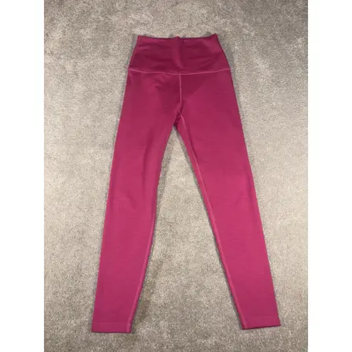Beyond Yoga Beyond Yoga HR3243 Heather Rib High Waisted Midi Legging Pink Size S