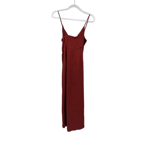 Shona joy Luxe Tie Front Cocktail Dress Sangria Red Size 4 NWT