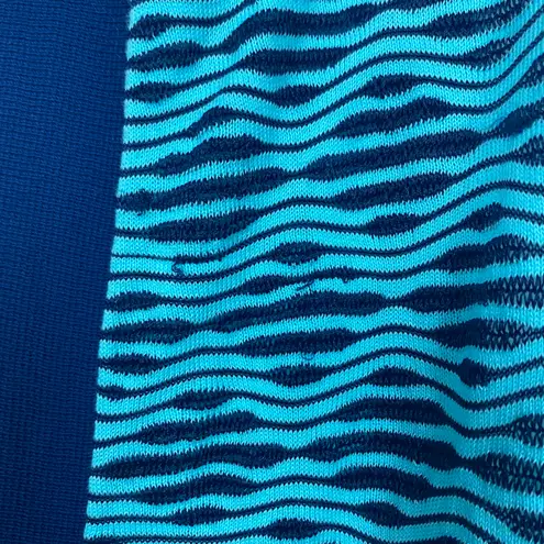 Magaschoni Cardigan Duster Size XL Open Front Light Weight Blue