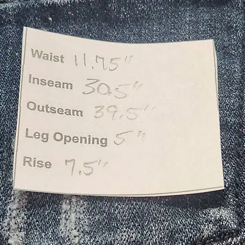 Judy Blue Distressed Skinny Jeans Size 25 Dark Wash Stretch Skinny Low-Rise Jean