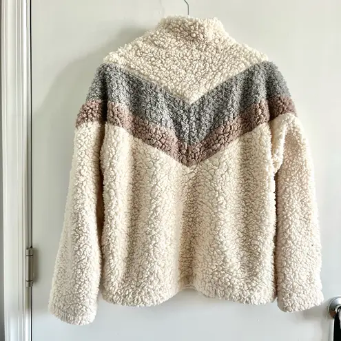 Harper Heritage Cozy Chevron Sherpa Quarter Zip - M