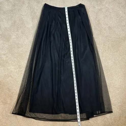 Jonathan Martin  Vintage Black Maxi Tulle Witchy Dark Fairy Goth Skirt Small