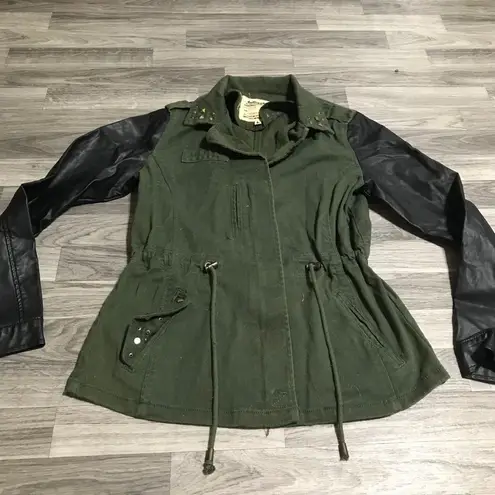 Dollhouse 🌿 Olive Green Military w/ gems Jacket
